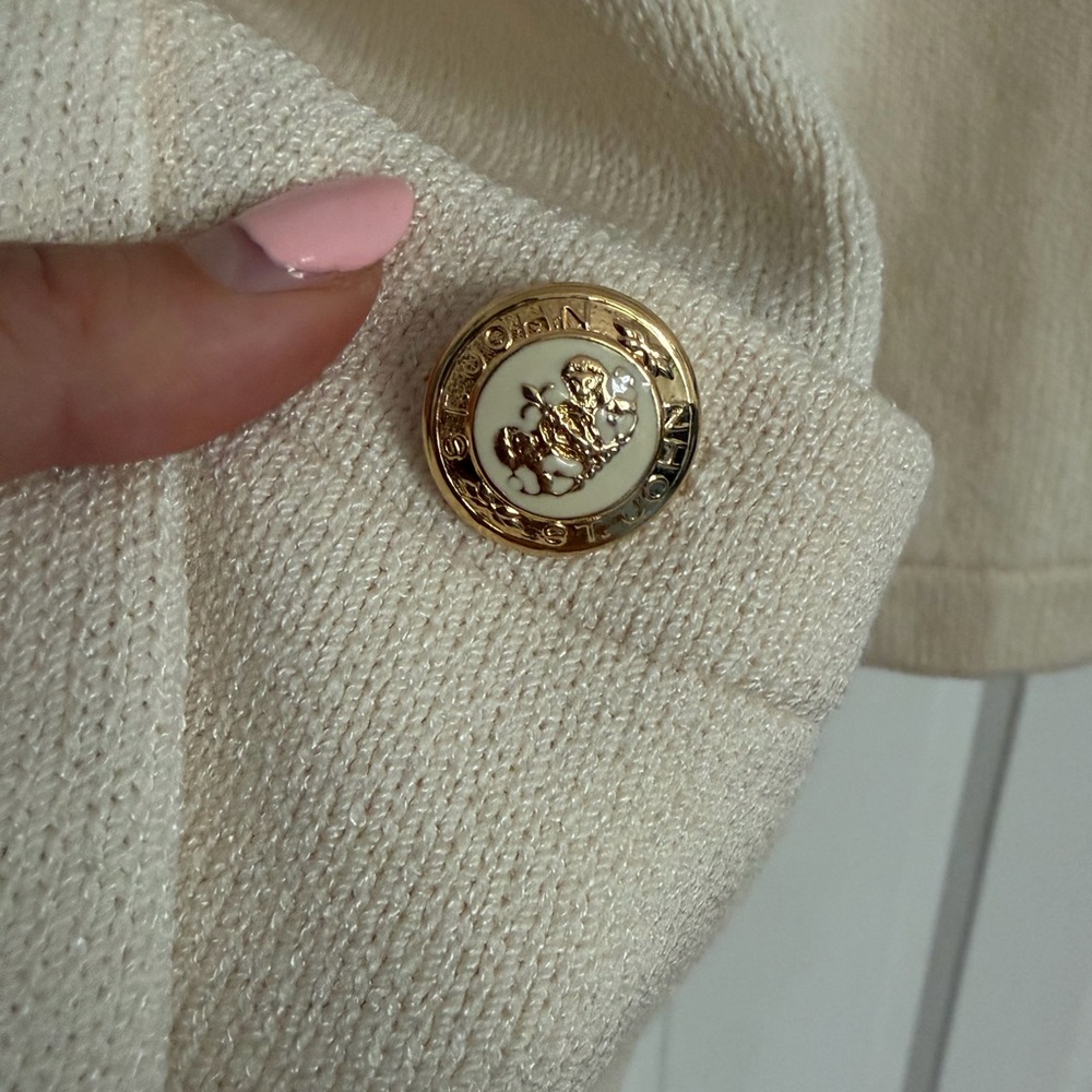 St. John Cream Cardigan S - Picture 3 of 8